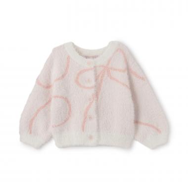 【リンク】シャギーニット柄カーディガン