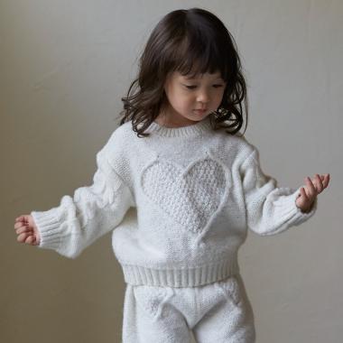 【リンク】ハートケーブルニット