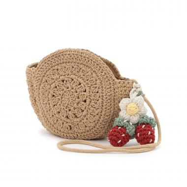 編みモチーフポシェット