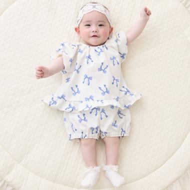 【リンク】リボン総柄セットアップ