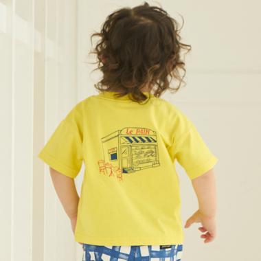【プティプラ/WEB先行】バックプリント半袖Tシャツ