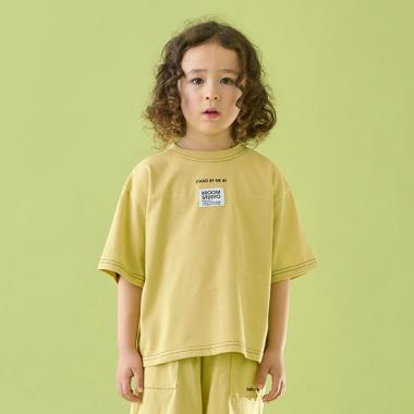 【セットアップ可能】【カイテキ天竺】配色ステッチTシャツ