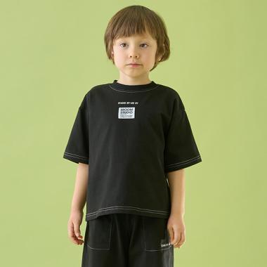 【セットアップ可能】【カイテキ天竺】配色ステッチTシャツ