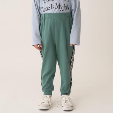 【ともパン】サイドラインテーパードパンツ