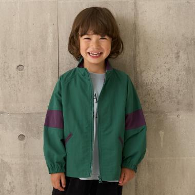 ビッグシルエットバイカラーウィンドブレーカー