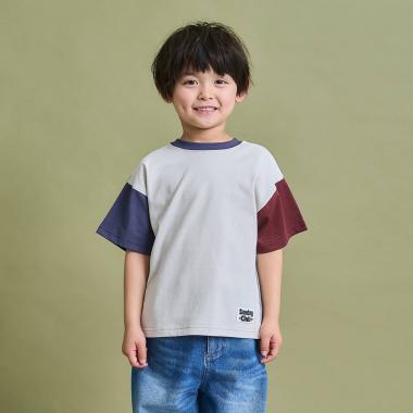 【防汚・速乾・型崩れしない】【どちらが前でもOK】テトラード配色Tシャツ
