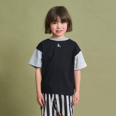 【防汚・速乾・型崩れしない】【どちらが前でもOK】テトラード配色Tシャツ