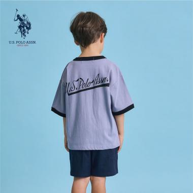 【U.S. POLO ASSN.】ワイドシルエットリンガーTシャツ
