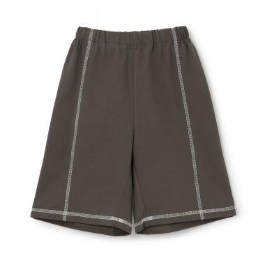 【予約/6月中旬～下旬入荷予定】【熱をブロック】配色ステッチ4分丈パンツ